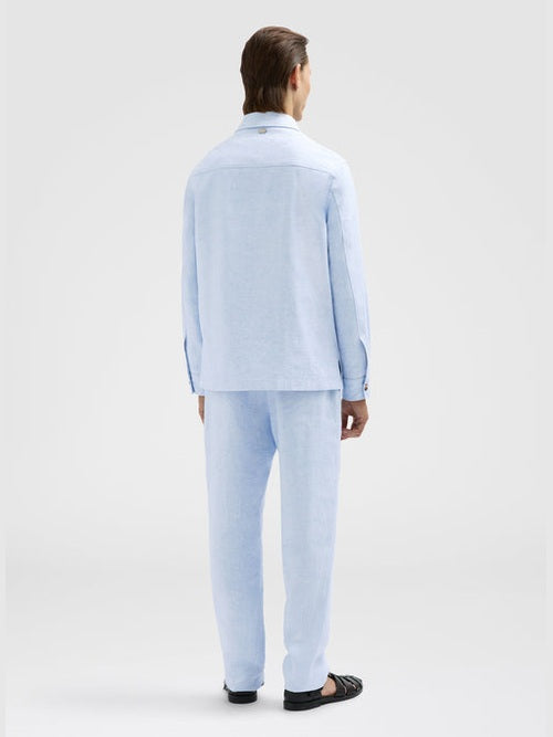 Batavia linen overshirt - light water