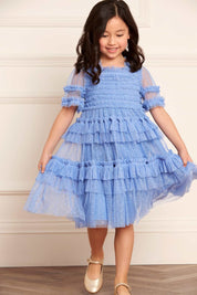 PEACHES SMOCKED KIDS DRESS