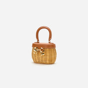 Rattan Bow Basket Bag