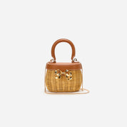 Rattan Bow Basket Bag