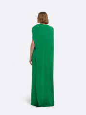 Contessa long dress in jewel green