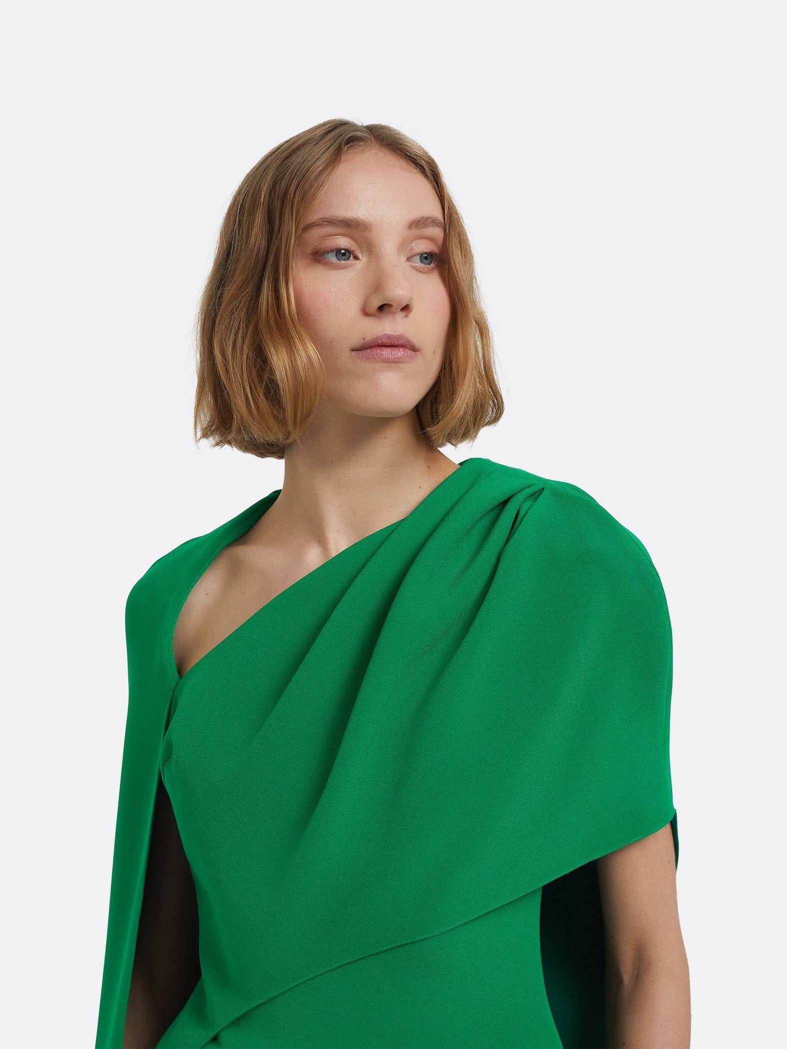 Contessa long dress in jewel green