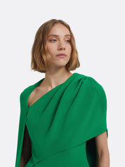 Contessa long dress in jewel green