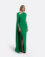Contessa Long Dress in Jewel Green