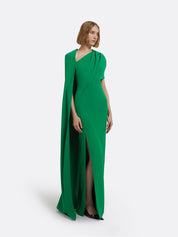 Contessa long dress in jewel green