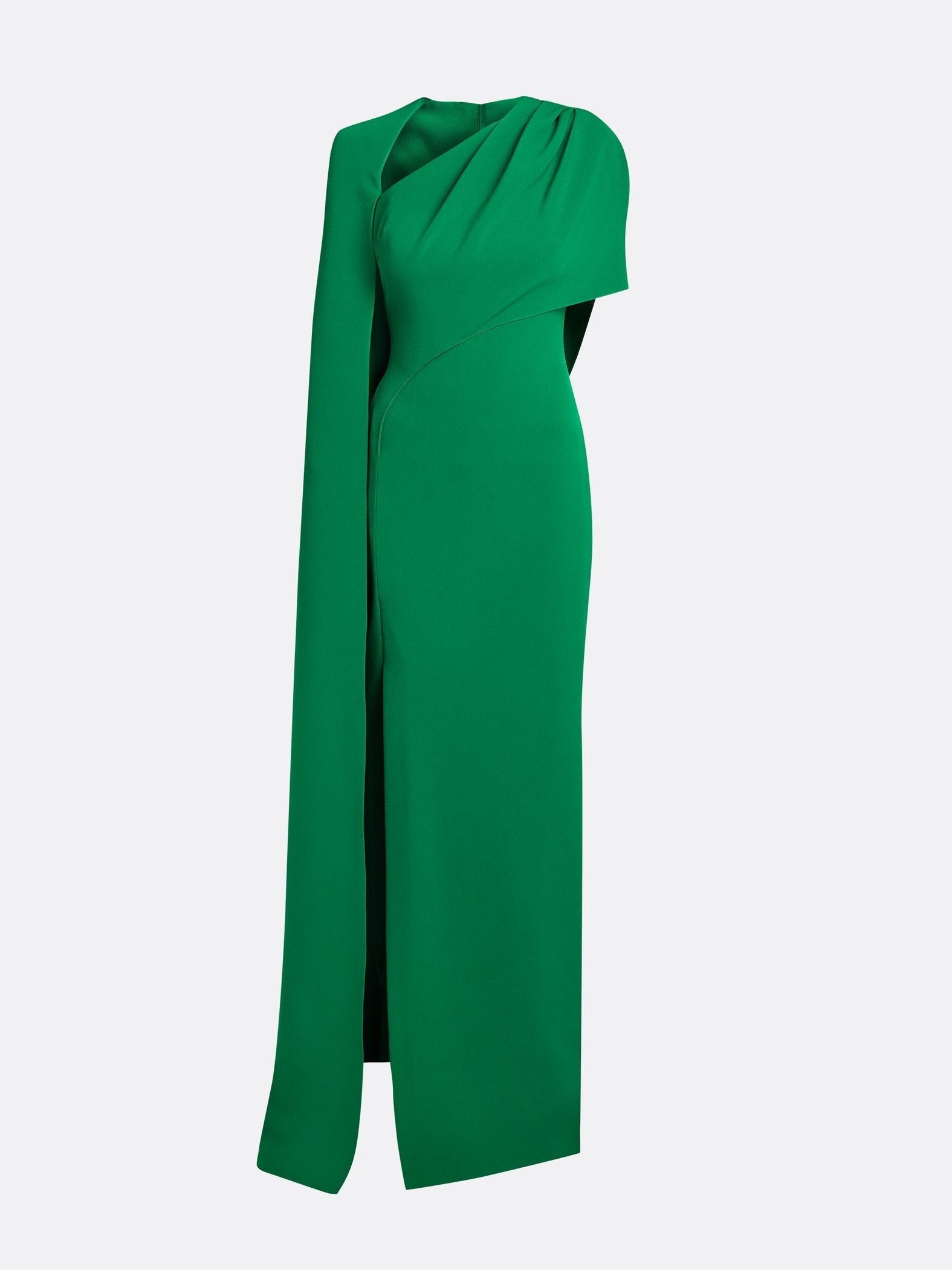 Contessa long dress in jewel green