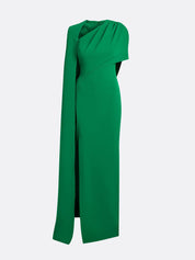 Contessa long dress in jewel green