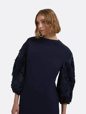 Amiren long dress in navy on maritime