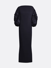 Amiren long dress in navy on maritime