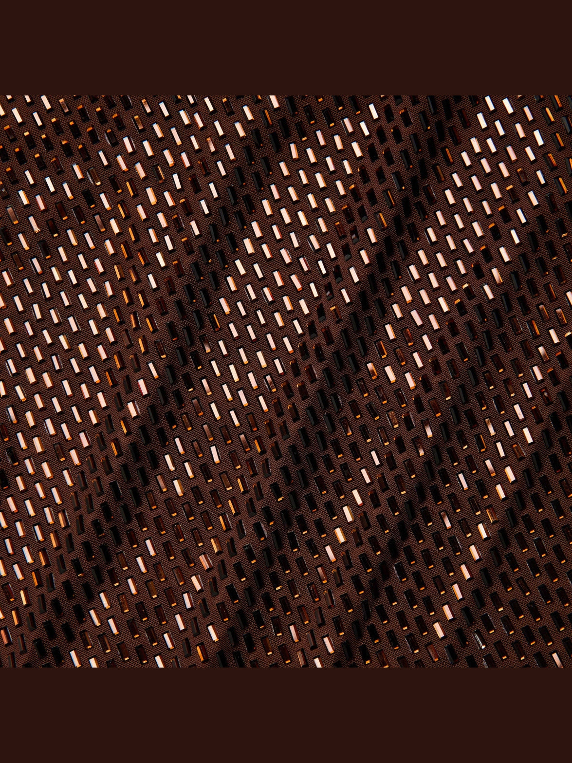 Brown rhinestone racer back maxi dress