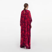 Pink floral kaftan