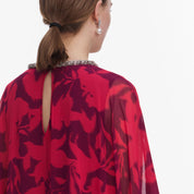 Pink floral kaftan