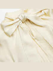 Yellow tie neck cape maxi dress