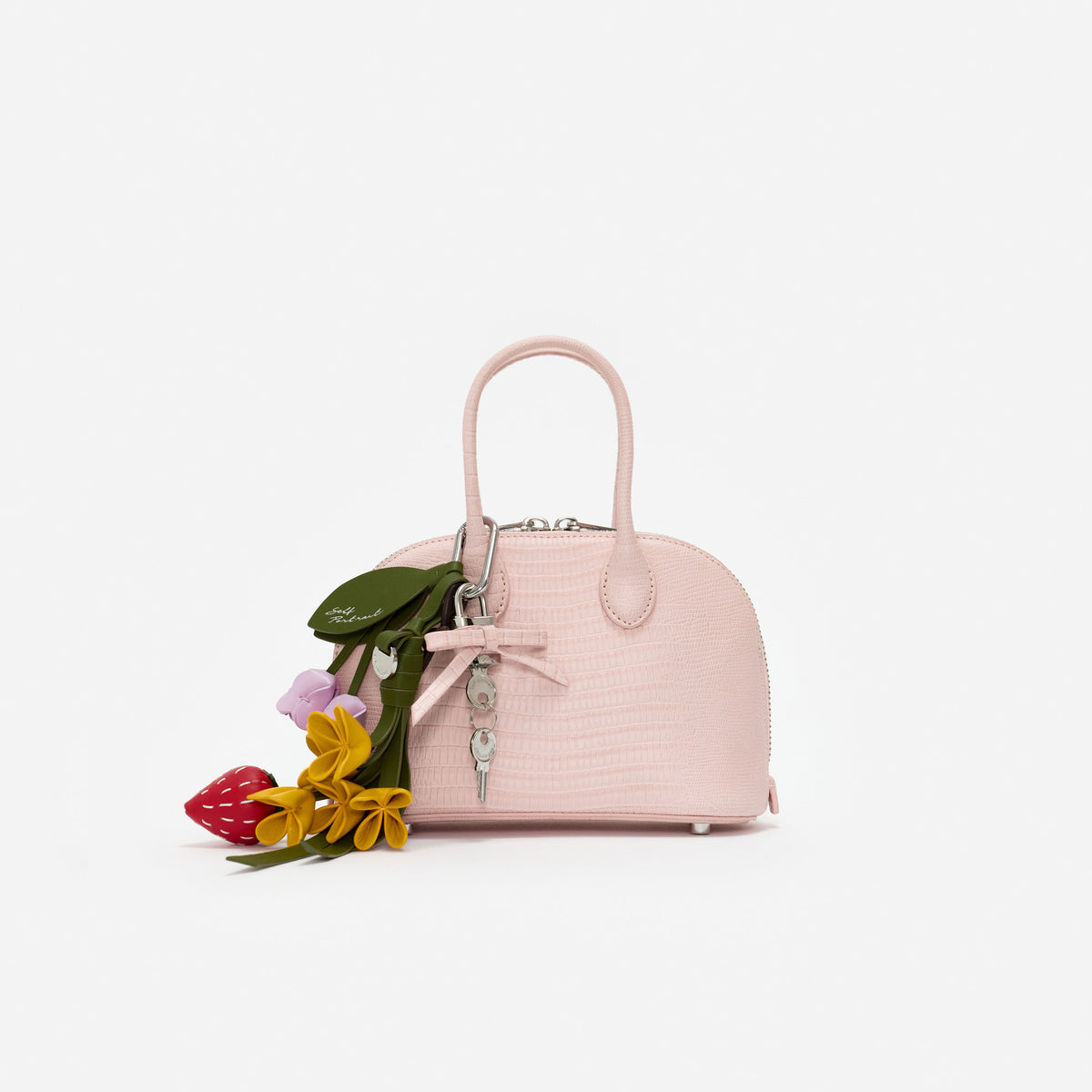 Lizard leather toast mini bag