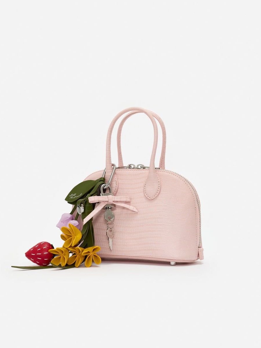 Lizard leather toast mini bag