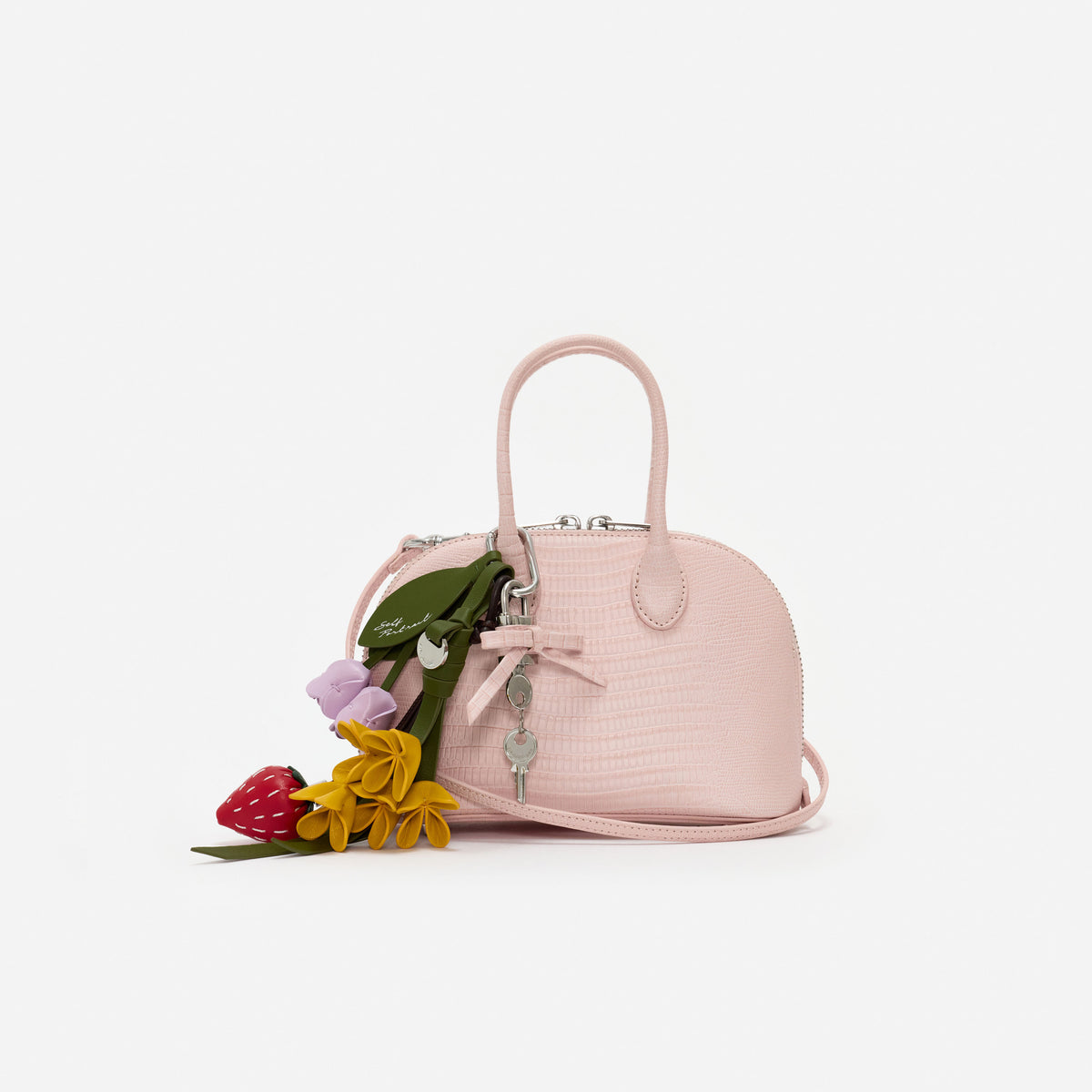 Lizard leather toast mini bag