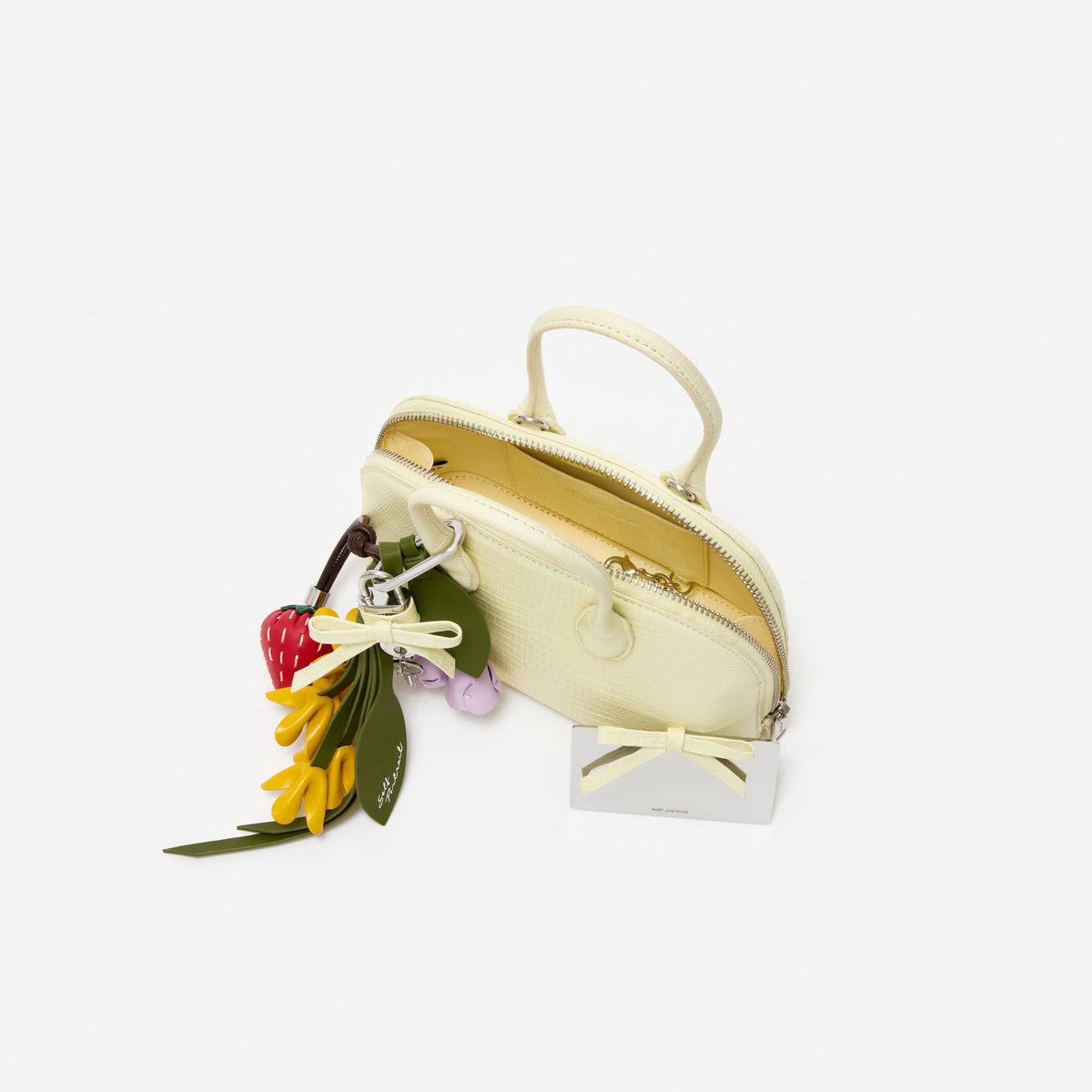 Lizard leather toast mini bag