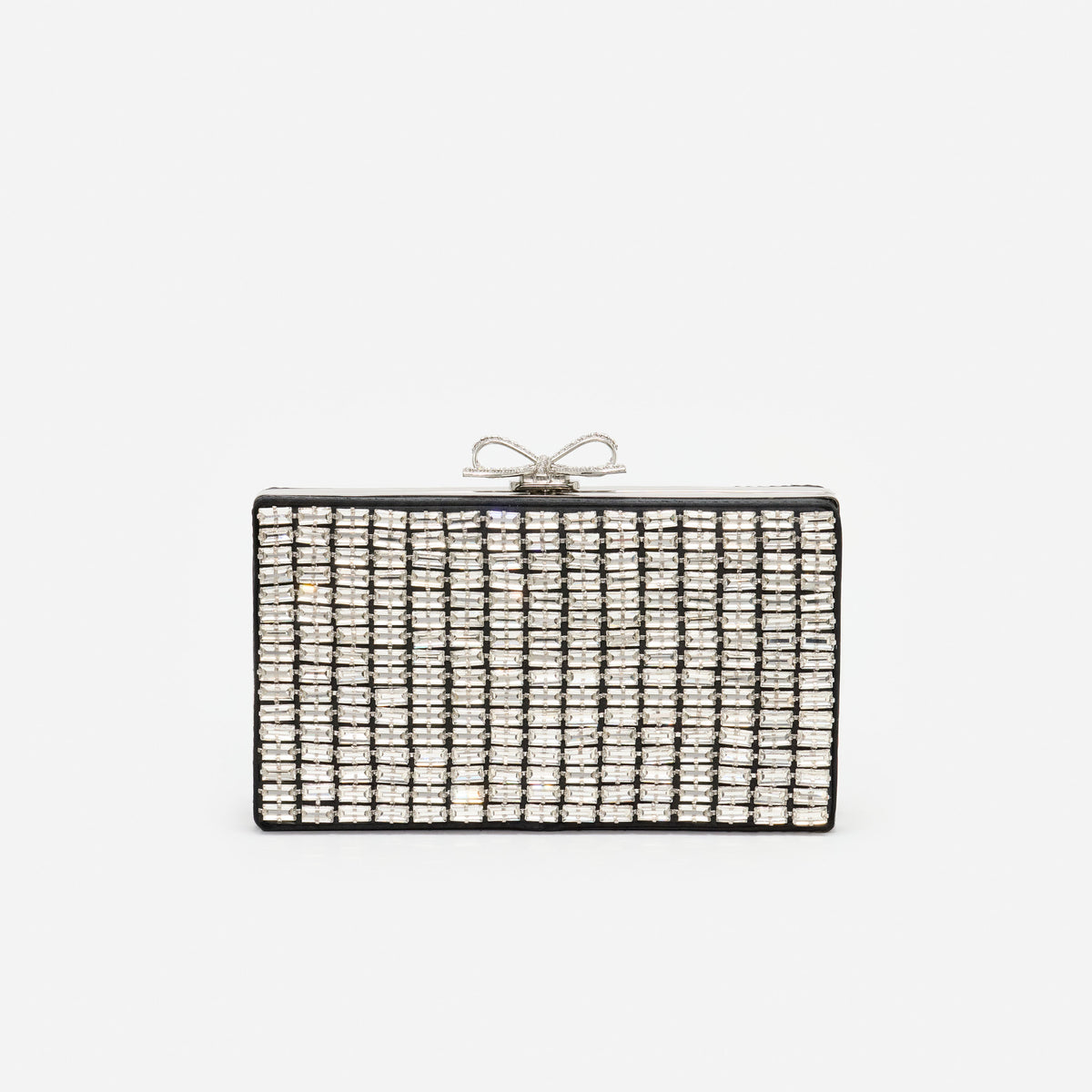 Silver chainmail clutch bag