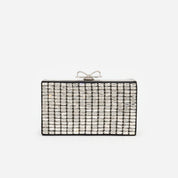 Silver chainmail clutch bag