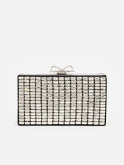 Silver chainmail clutch bag
