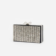 Silver chainmail clutch bag
