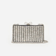 Silver chainmail clutch bag