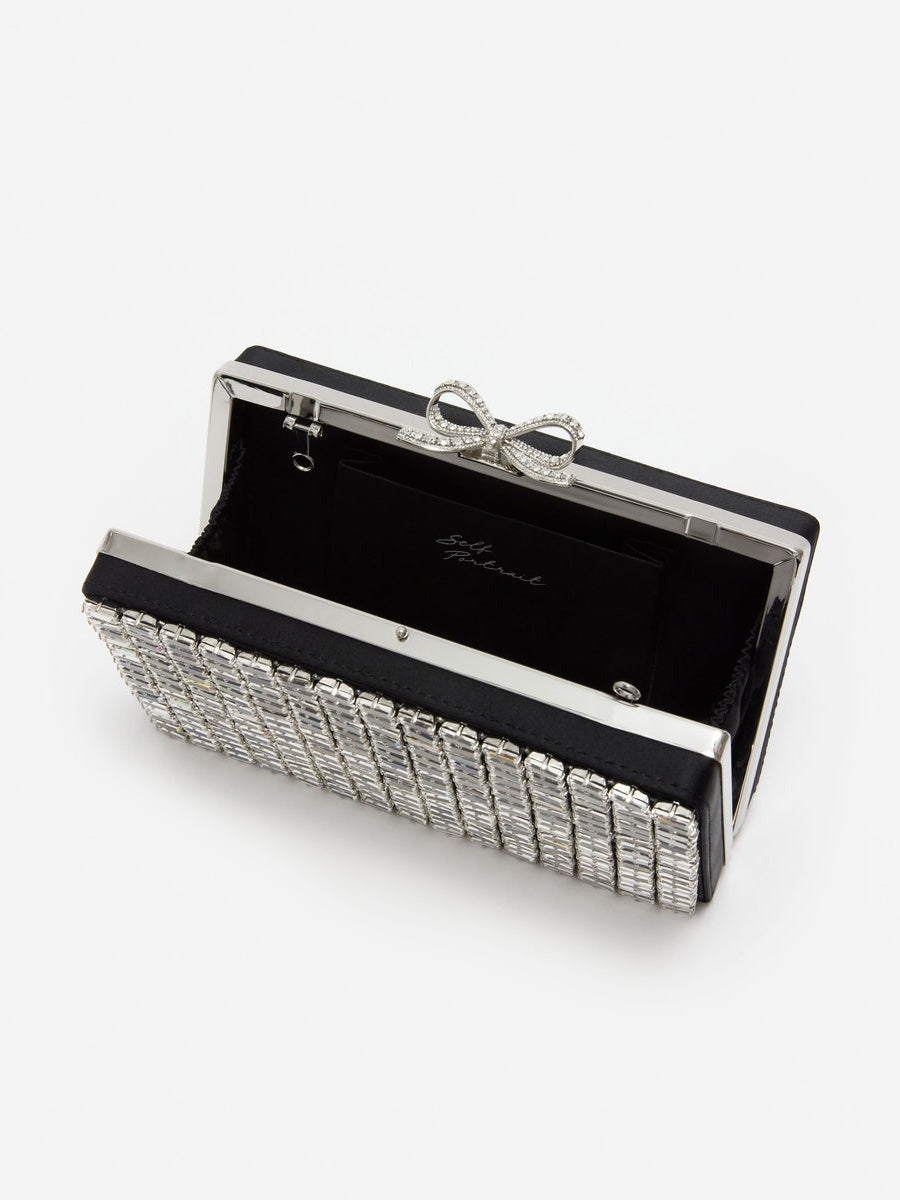 Silver chainmail clutch bag