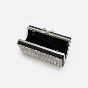 Silver chainmail clutch bag