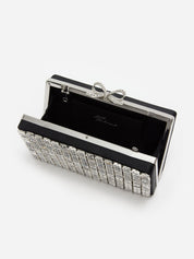 Silver chainmail clutch bag