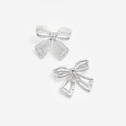 Crystal bow earrings