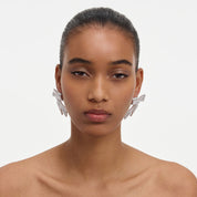 Crystal bow earrings