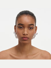Crystal bow earrings