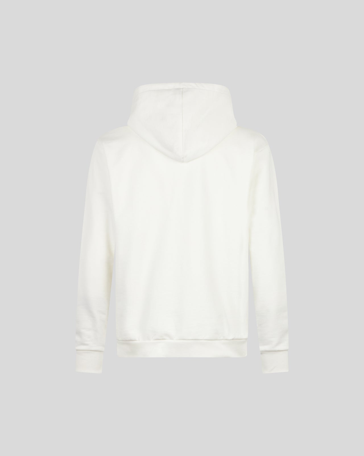 WHITE HOODIE WITH GREY EMBROIDERY LIGHTNING