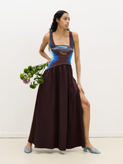 Jewel reversible maxi dress