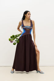 Jewel reversible maxi dress
