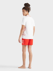 Men cotton polo printed poulpe