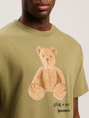 BEAR IN MIND REG TEE ARMY GREEN BROWN