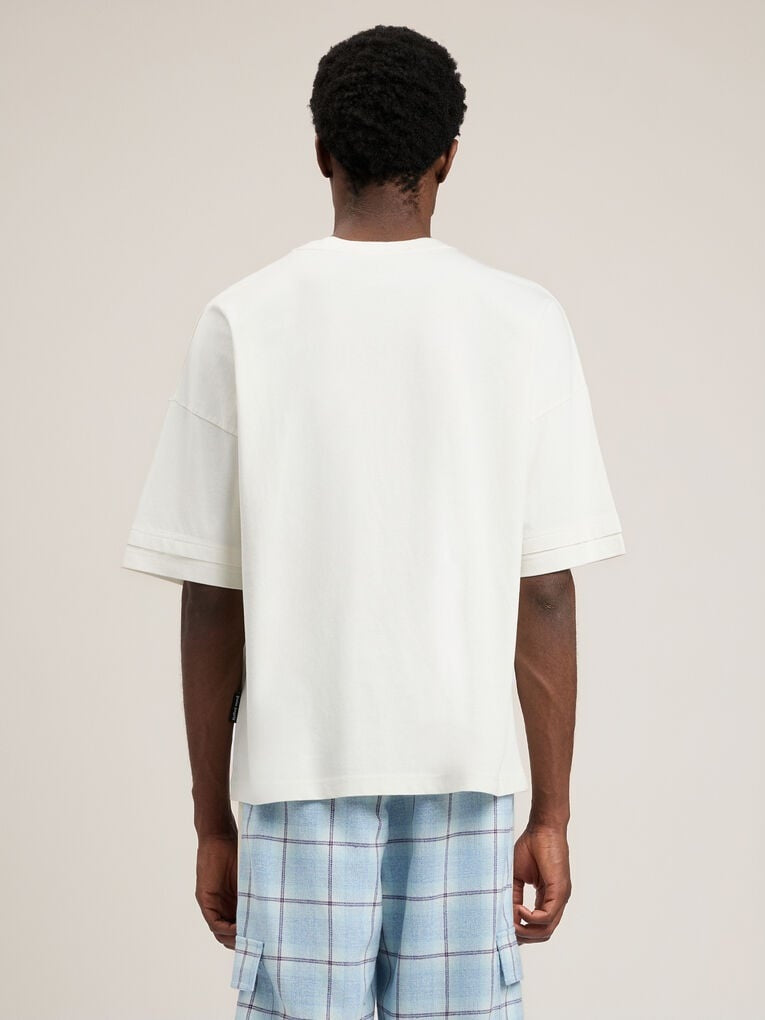 Curved Logo Loose Double T-Shirt