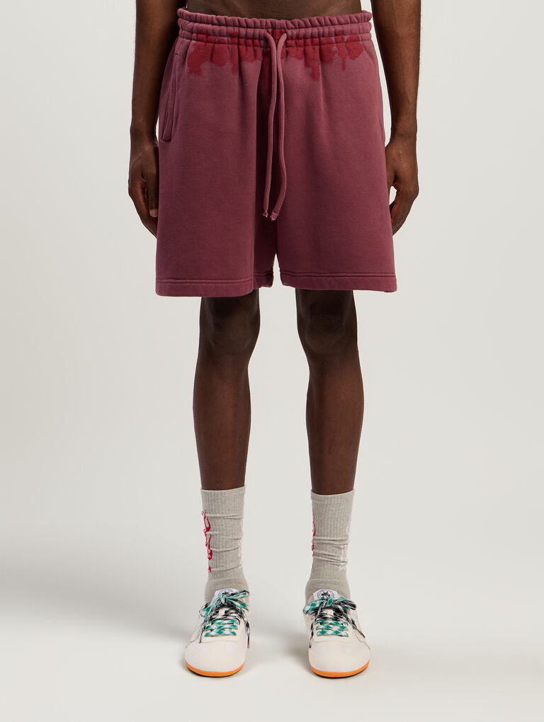 SPRAY WAIST LOGO SWEATSHORTS