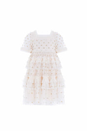 POLKA DOT SMOCKED KIDS DRESS