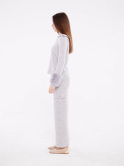 Cargo pant with button detail in fog