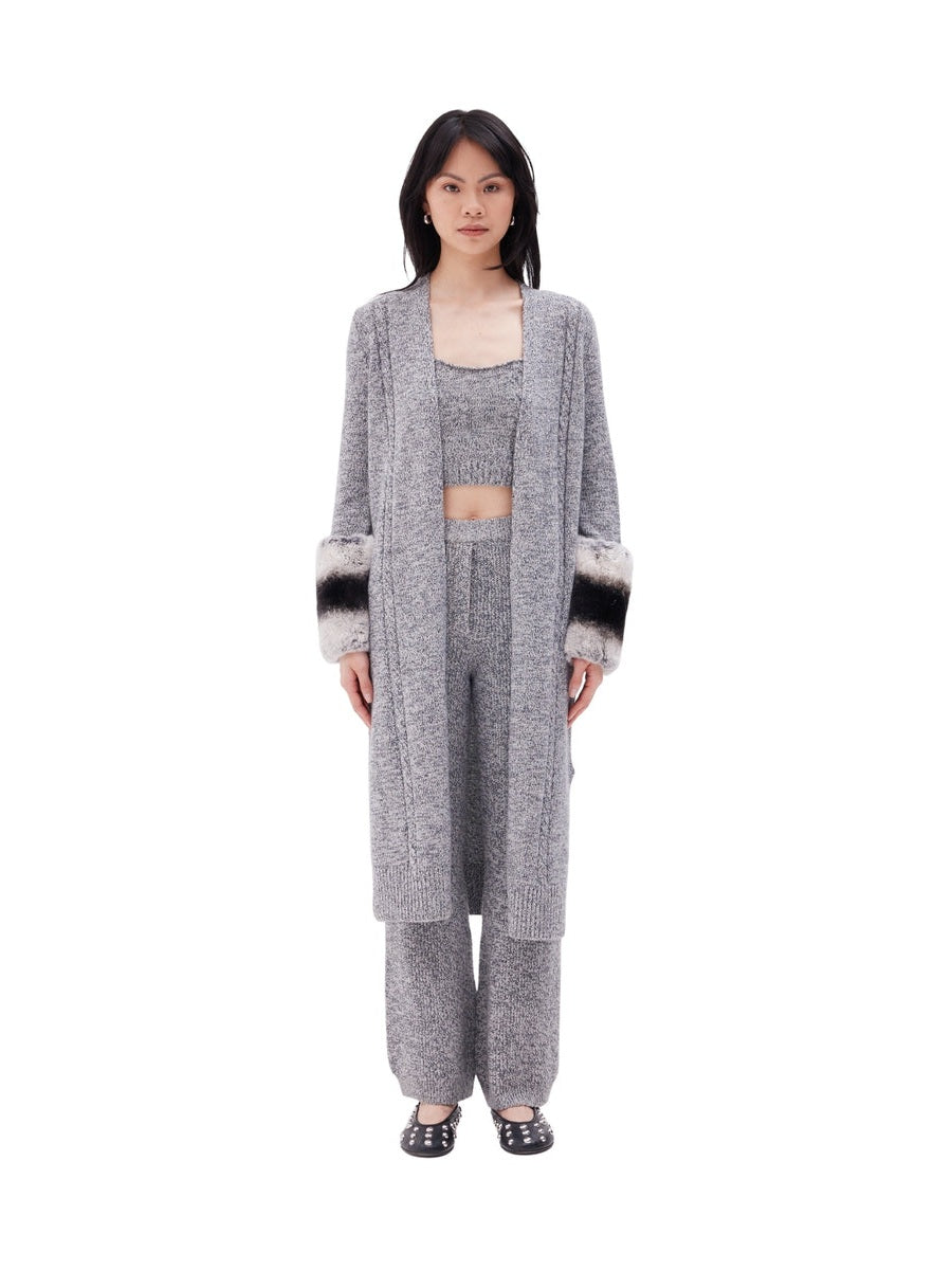 The long cuff cardigan in ink