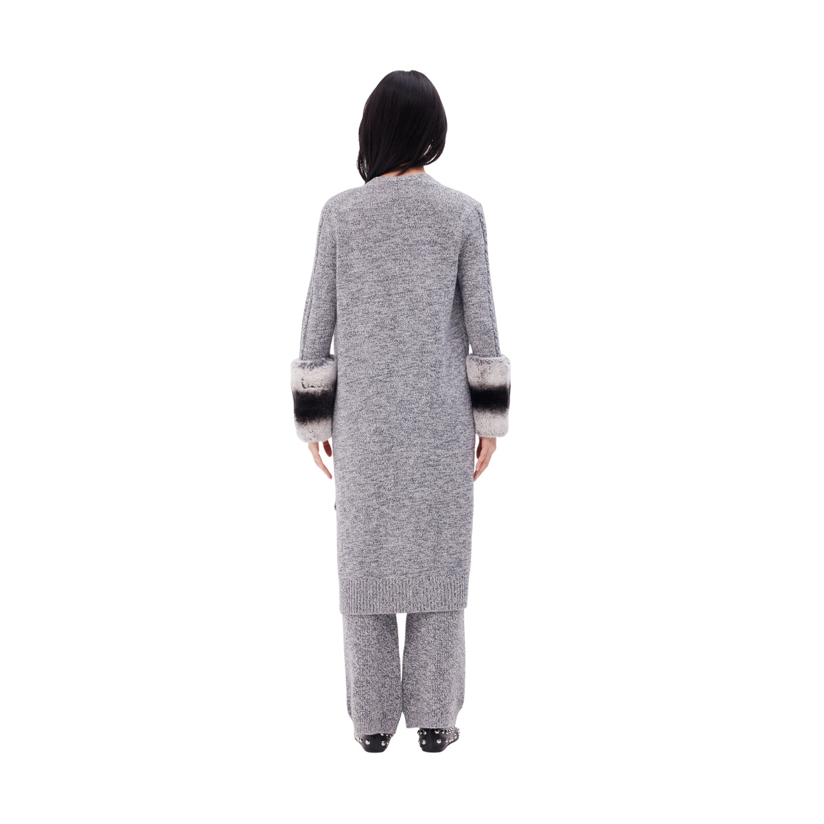 The long cuff cardigan in ink