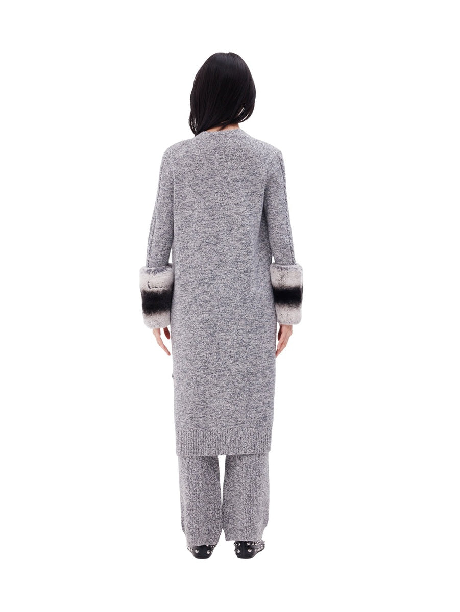 The long cuff cardigan in ink
