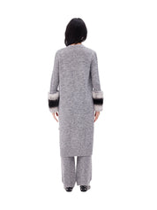 The long cuff cardigan in ink