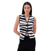 The gilet in zebra