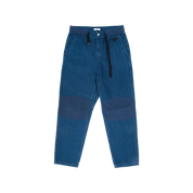 DENIM CARGO PANTS - BLUE