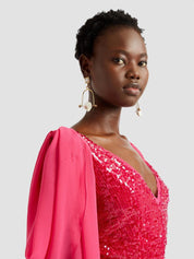 Draped shoulder midi dress v neck with draped shoulder detail midi dress