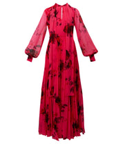 Blouson Sleeve Gown BLOUSON SLEEVE WITH NECK TIE GOWN