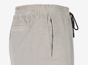 COTTON CORDUROY DRAWSTRING TROUSERS